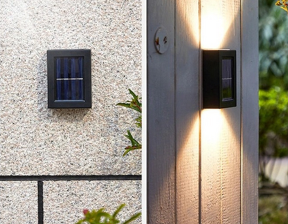 Wireless LED Solar Wall Lights Deluxe - Efficient lighting for your outdoor walls