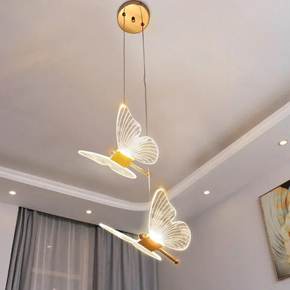 ButterflyGleam - LED Pendant Lamps in Butterfly Shape