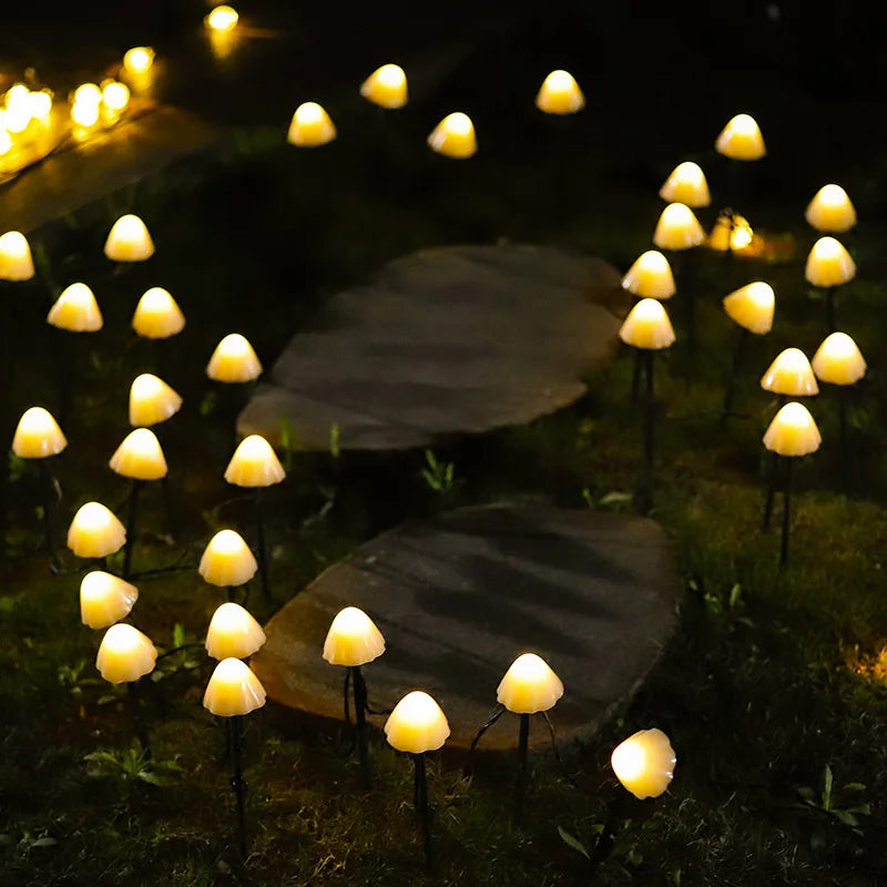 EnchantedCaps - Mushroom String Grass Lamps