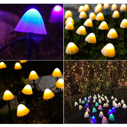 EnchantedCaps - Mushroom String Grass Lamps