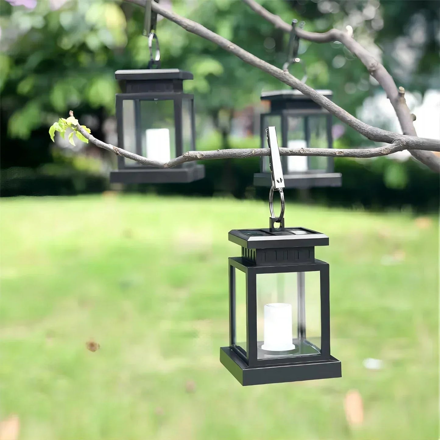 FloralGlow - Elegant Garden Lantern 