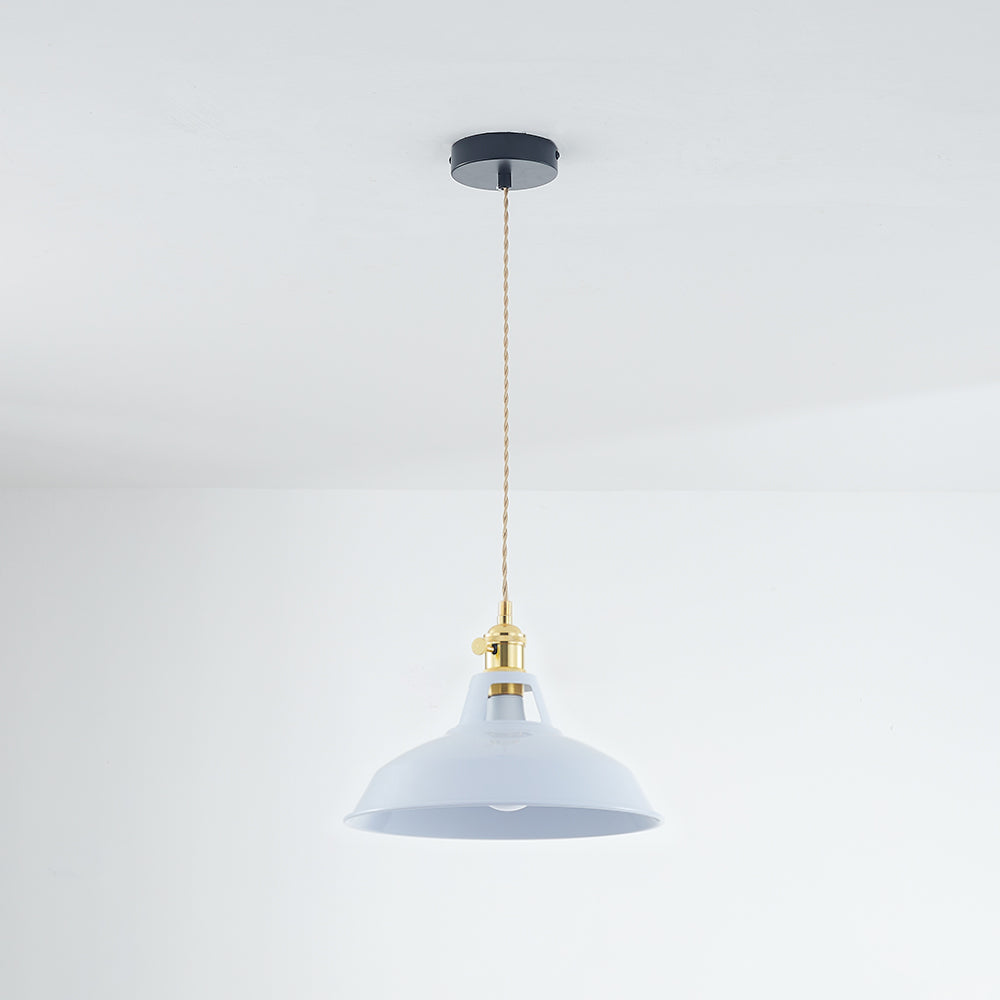 Morandi Modern LED Metal Pendant Lamp for Colorful Sleep 