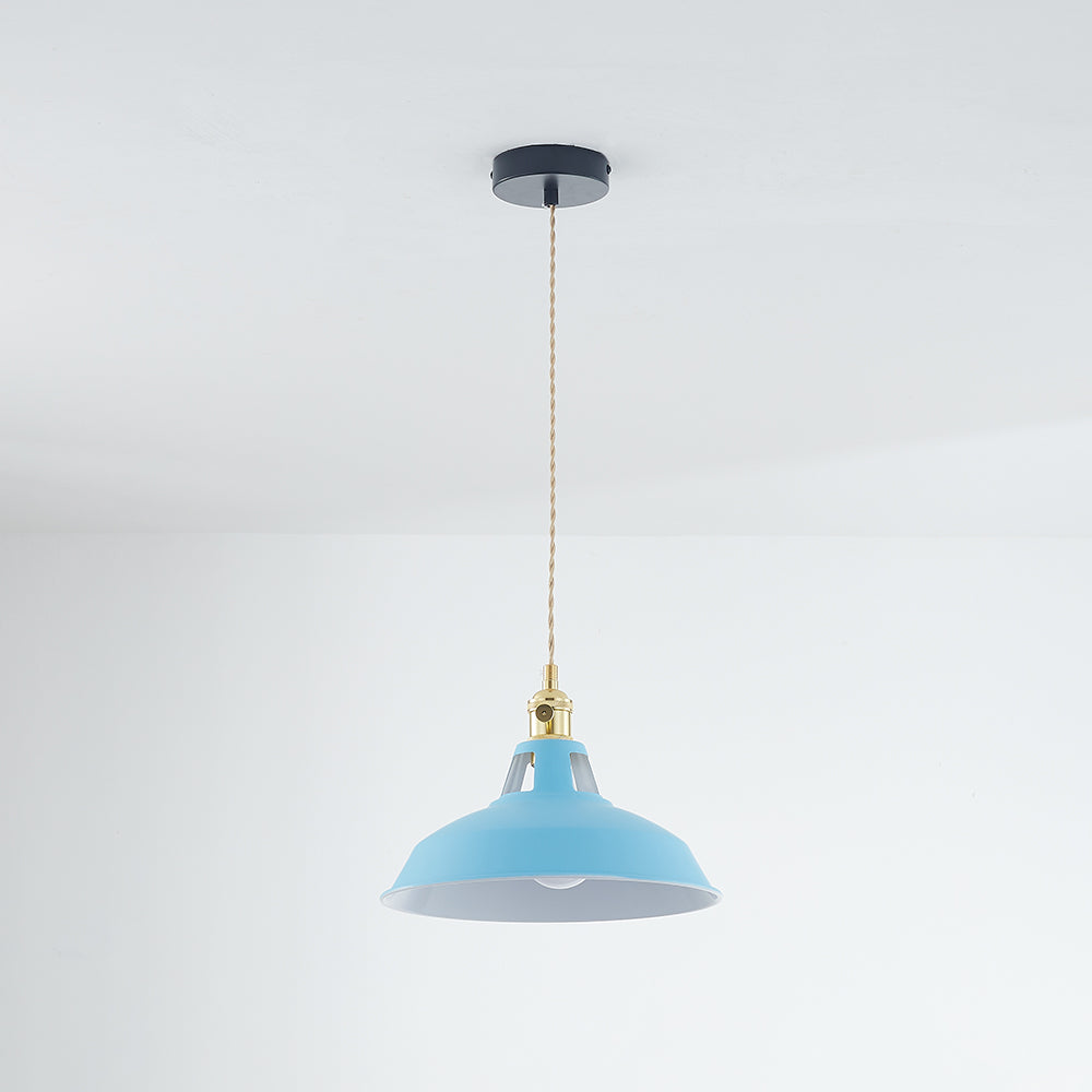 Morandi Modern LED Metal Pendant Lamp for Colorful Sleep 