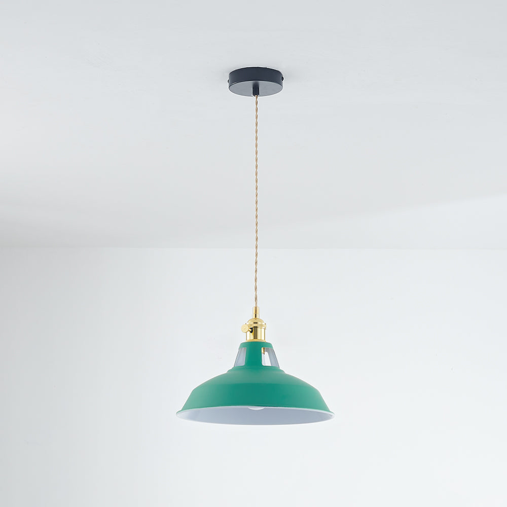 Morandi Modern LED Metal Pendant Lamp for Colorful Sleep 