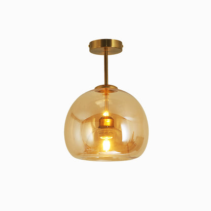 Goldenova - Chic Round Ceiling Lamp in Black and Gold