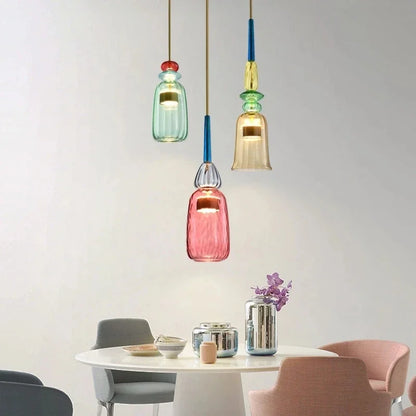 UrbanSimplicity - Pendant Lamps with Colourful Glass 