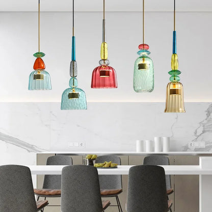 UrbanSimplicity - Pendant Lamps with Colourful Glass 