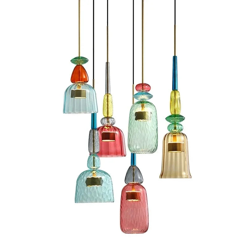 UrbanSimplicity - Pendant Lamps with Colourful Glass 