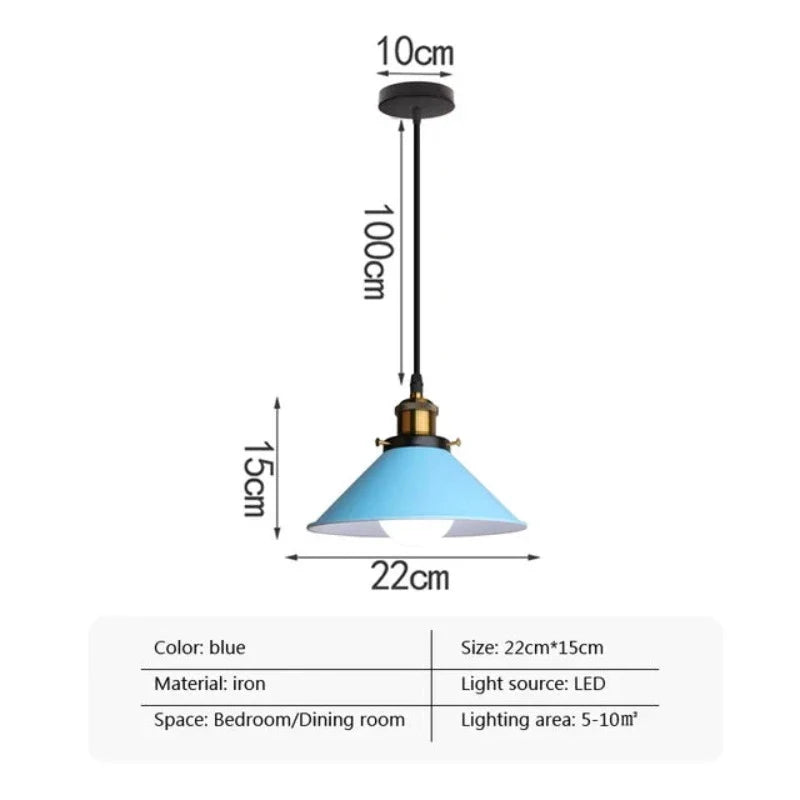 Modern meets - LED Industrial Horn Pendant Lamp 