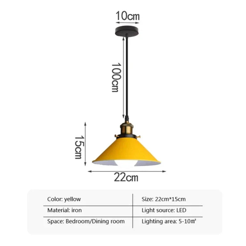 Modern meets - LED Industrial Horn Pendant Lamp 