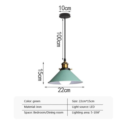 Moderne ontmoet - LED Industriële Hoorn Hanglamp