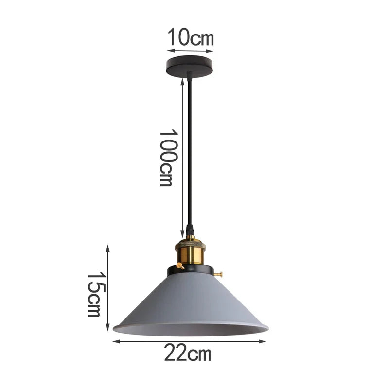 Modern meets - LED Industrial Horn Pendant Lamp 