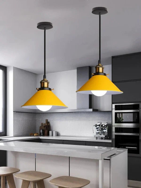 Modern meets - LED Industrial Horn Pendant Lamp 