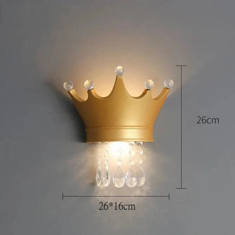 LuminaGlimmer - Crown Wall Lamp 