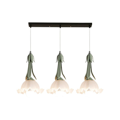 Clochettes - Pendant lamp with floral motif