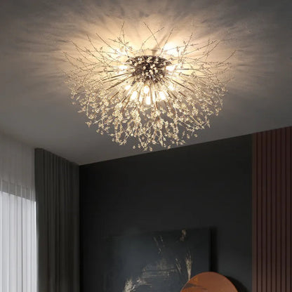 LunaireChic – White and Gold LED Pendant Light for Living Spaces