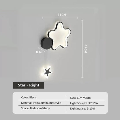 Dreamscape - Clouds Star Moon Wall Lamp