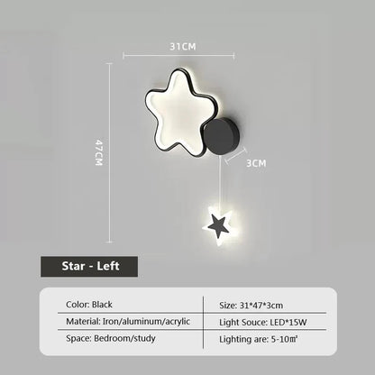 Dreamscape - Clouds Star Moon Wall Lamp