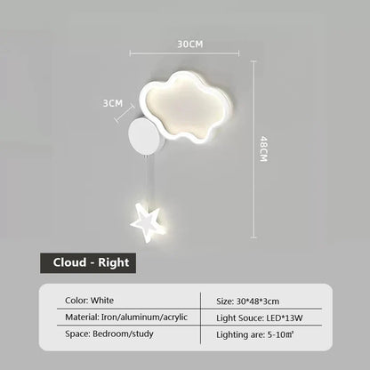 Dreamscape - Clouds Star Moon Wall Lamp