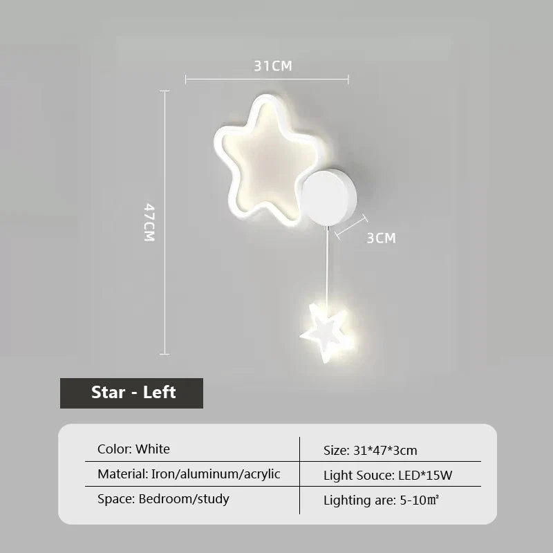 Dreamscape - Clouds Star Moon Wall Lamp