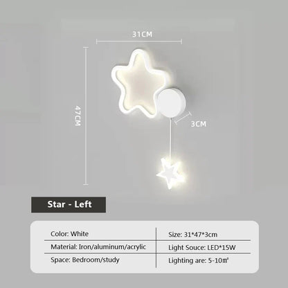 Dreamscape - Clouds Star Moon Wall Lamp