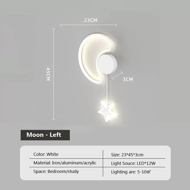 Dreamscape - Clouds Star Moon Wall Lamp