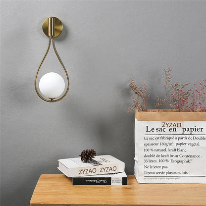 ZenithGlass - Metal Glass Ball Wall Lamp