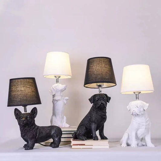 PupArt - Art Deco Puppy Table Lamp