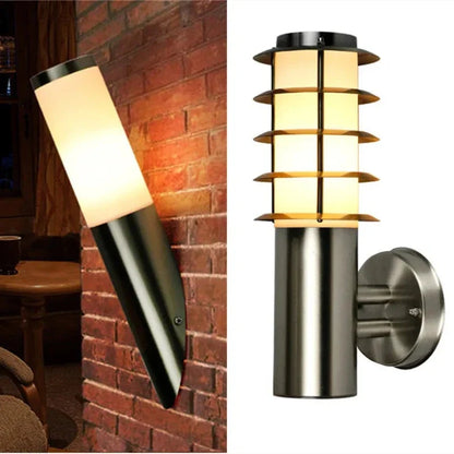 StainlessGlow - Modern Outdoor Stainless Steel Wall Lamps