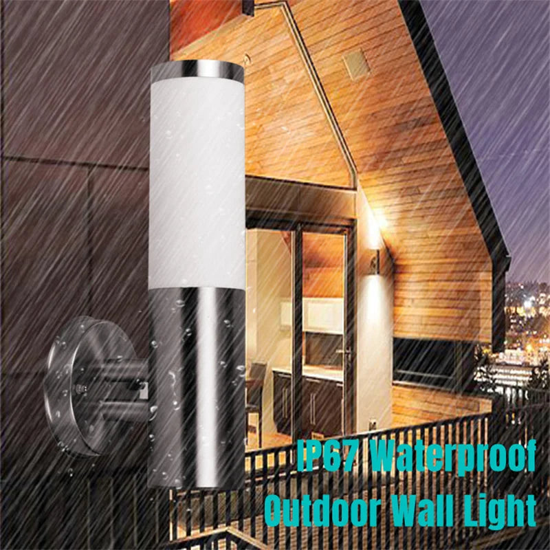 StainlessGlow - Modern Outdoor Stainless Steel Wall Lamps