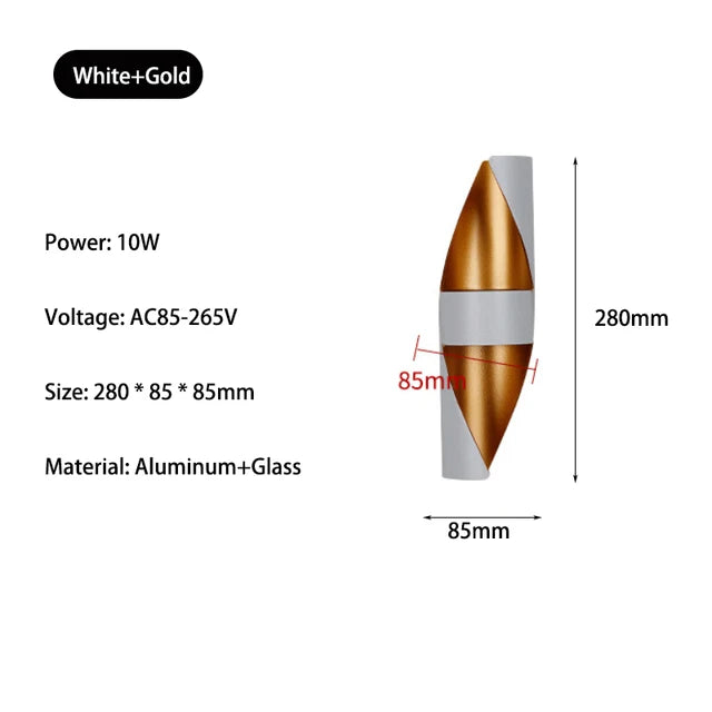 Cascadia - LED-Buitenwandlamp