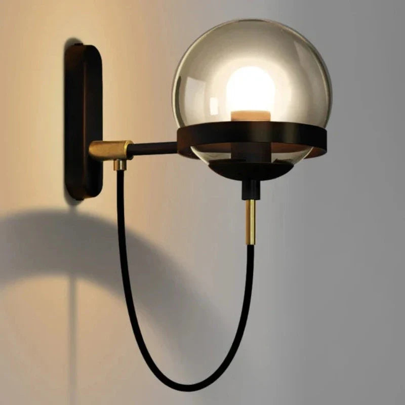 ModaSphere - Moderne Glazen Bol Wandlamp