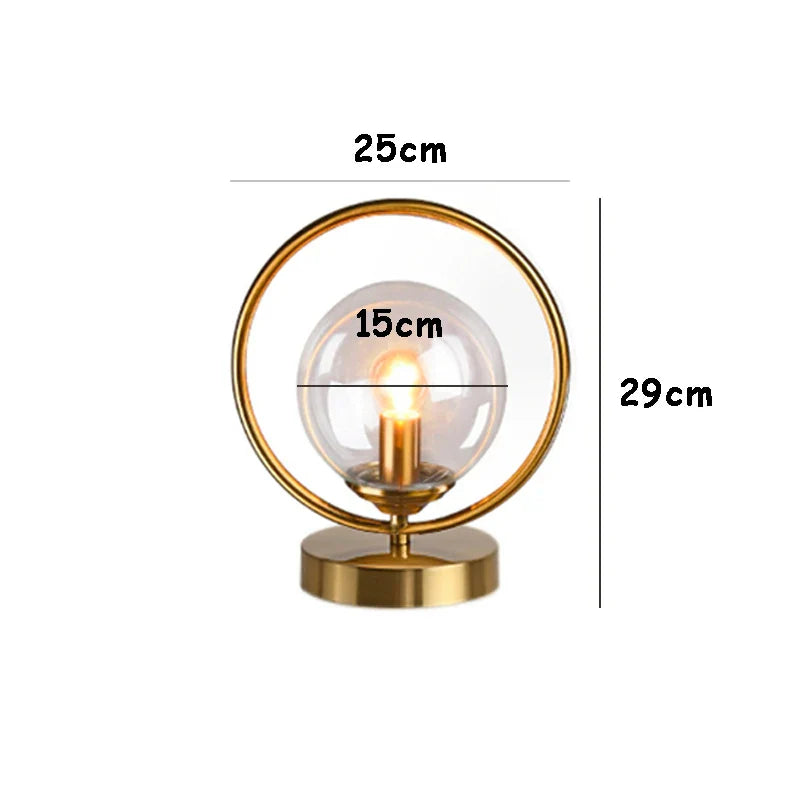 LuminaTreasure - Tafellamp met Glazen Bol