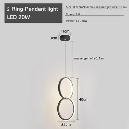 ZenithLuxe - Moderne LED-Kroonluchter