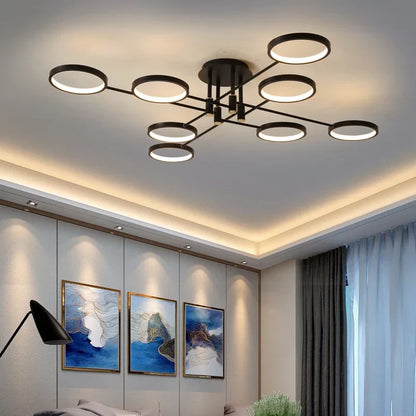 ZenithLuxe - Modern LED Chandelier 