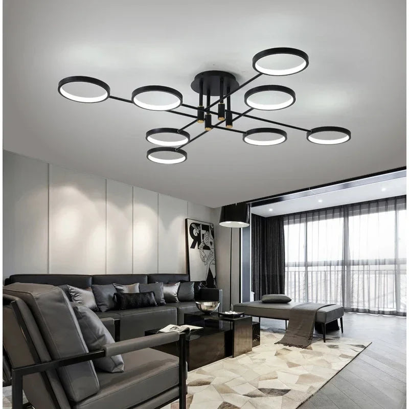 ZenithLuxe - Modern LED Chandelier 