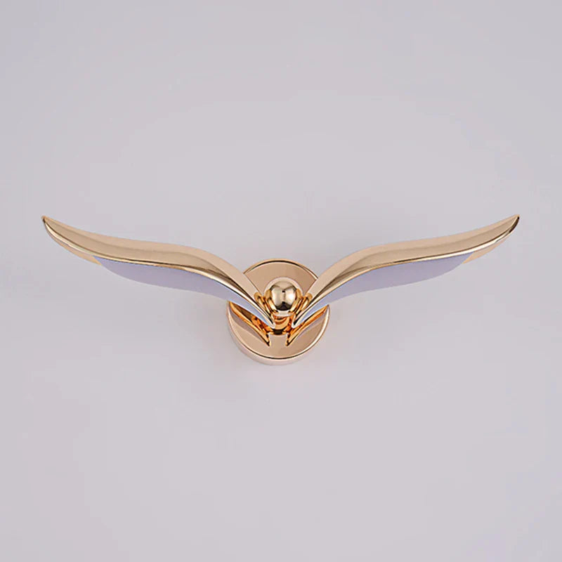 GoldenHorizon - Seagull Shaped Wall Lamp in Gold