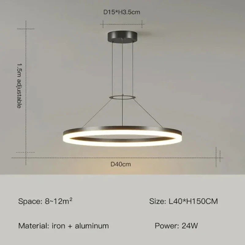 ChicRadiance - Slim Pendant Lamp 