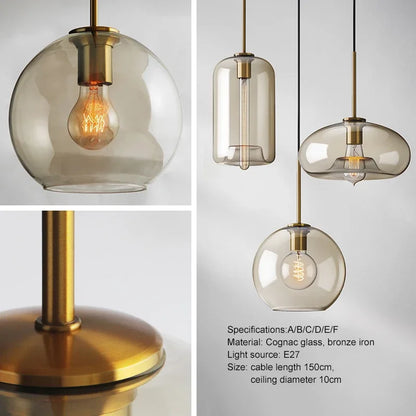 LoftLuxe - Scandinavian Glass Pendant Lamp