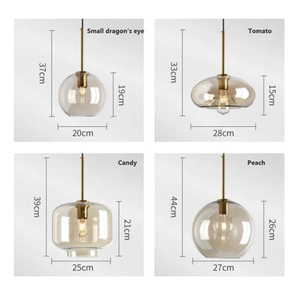 LoftLuxe - Scandinavian Glass Pendant Lamp