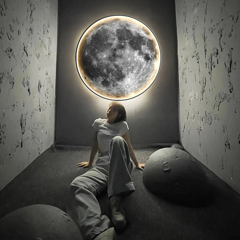 LunaLux - LED Moon Wall Lamp 