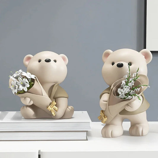 TeddyBloom - Bear Flower Bouquet Decoration