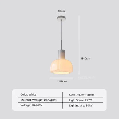 MedievalSimplicity - Glazen Hanglamp