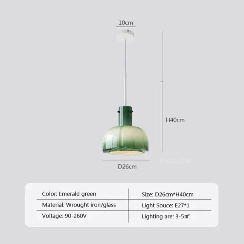 MedievalSimplicity - Glass Pendant Lamp 