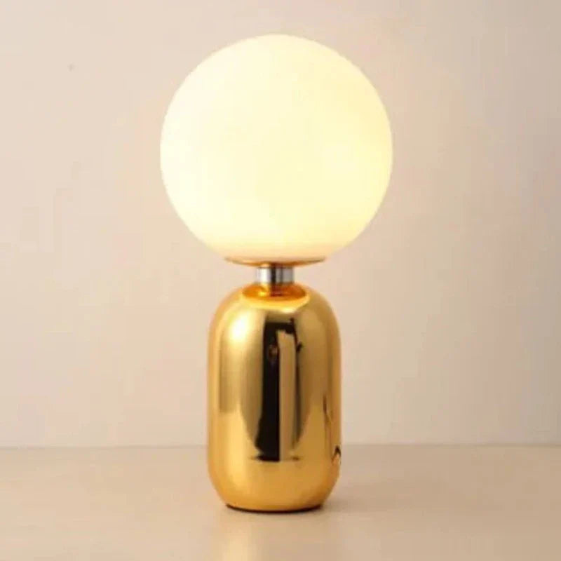 NostalgiaBeam - Scandinavian Glass Ball Table Lamp