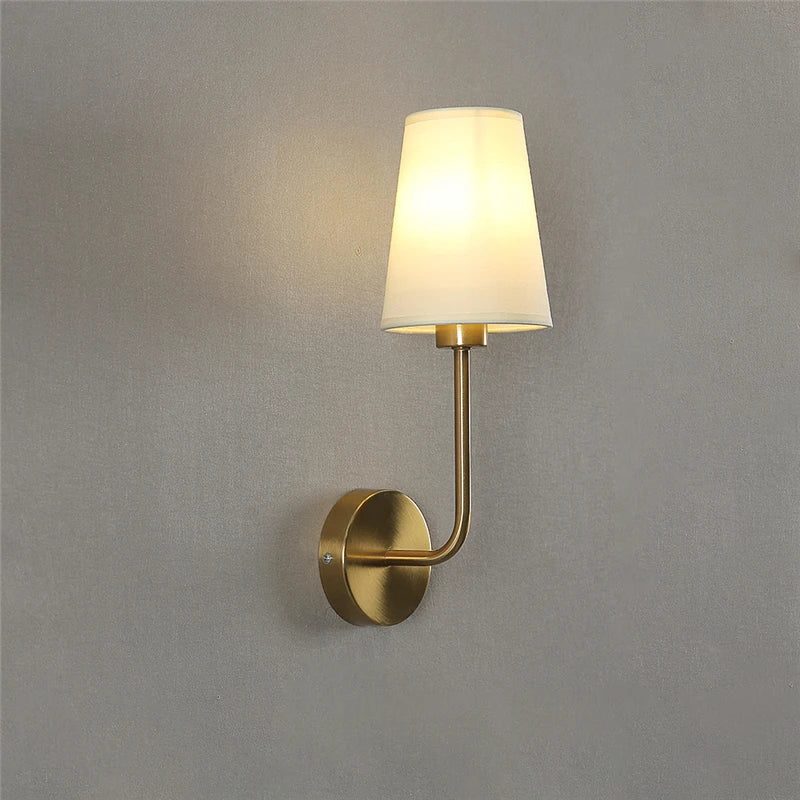 LuminaLuxe - Contemporary Linen Wall Lamp 