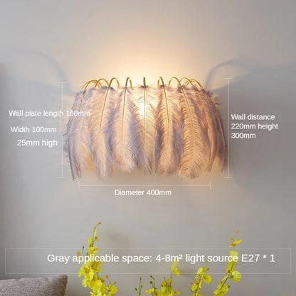 QuillShine - Feather Wall Lamp 