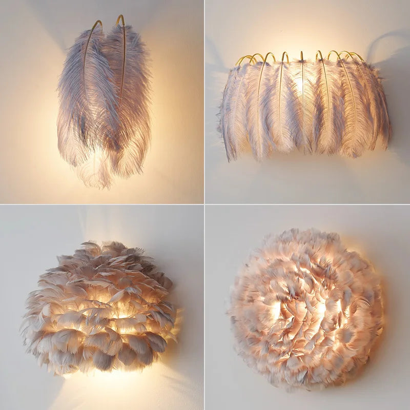 QuillShine - Feather Wall Lamp 