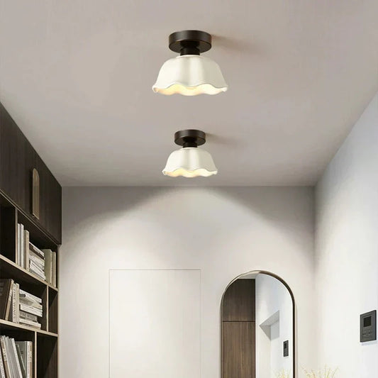 BrightGleam - Ceramic and Glass Pendant Lamp for Luxury Interiors 