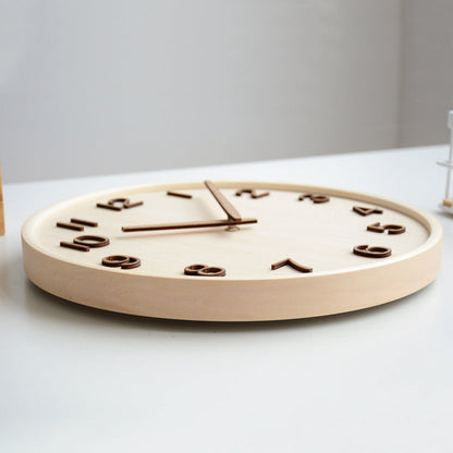 GlowWood - Stylish wooden wall clock for your home